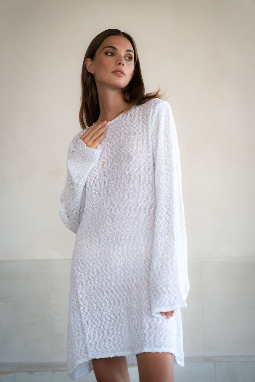 jagger mini dress JAGGER MINI DRESS White / S